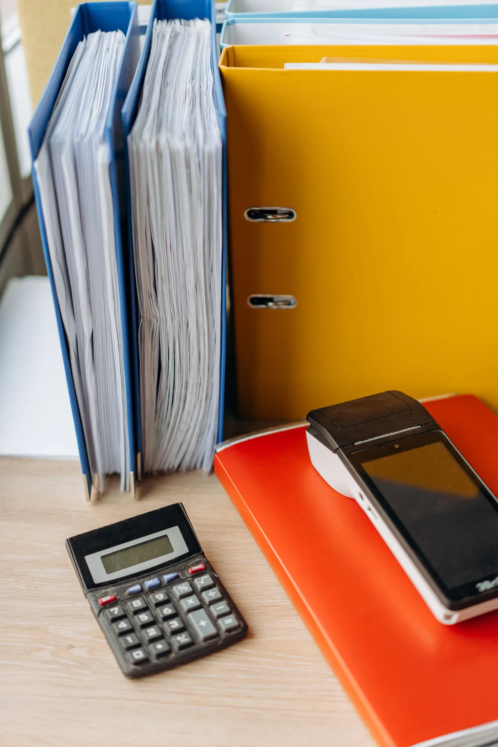 Calculator, files and supporting documents