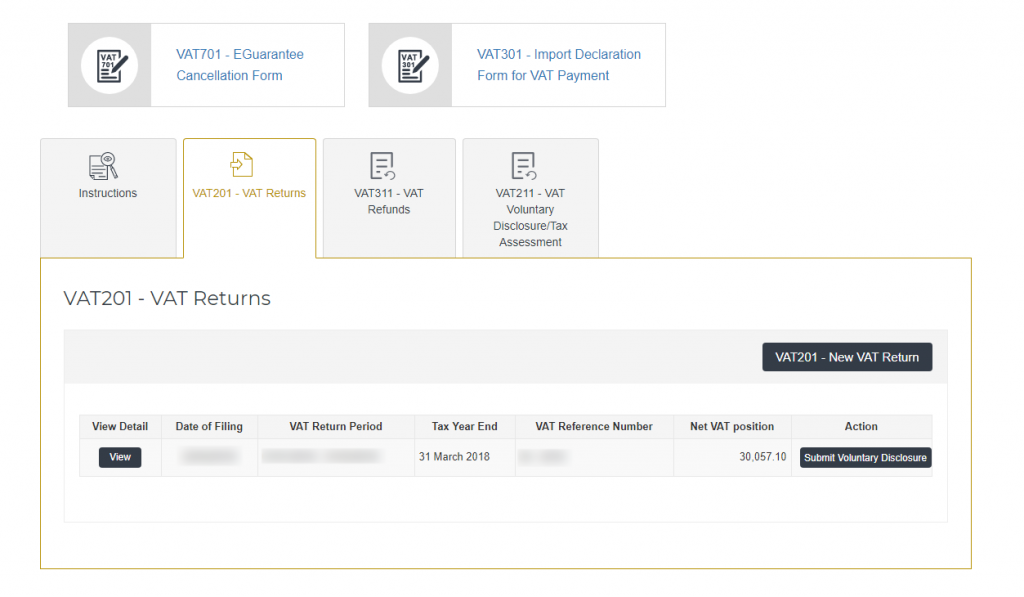 Voluntary Disclosure Form 211
